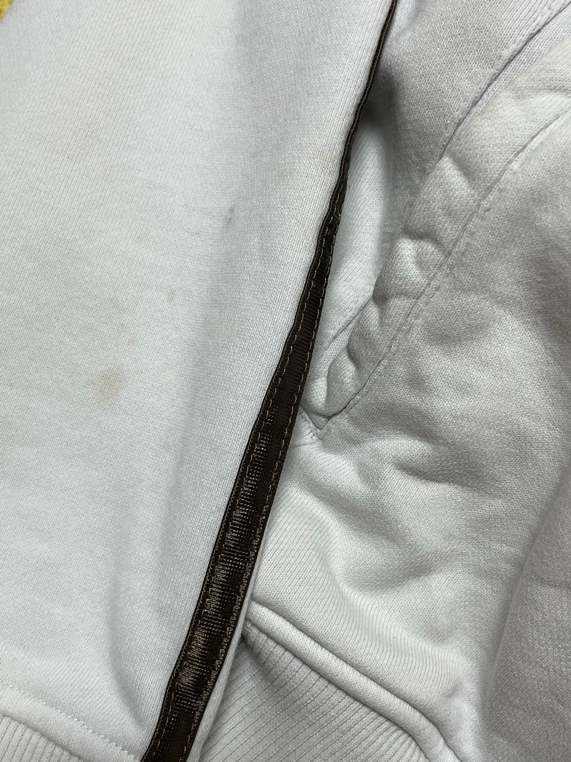 아디다스 화이트 브라운 초코 져지 저지 트렉탑 집업 자켓 빈티지 상품이미지3