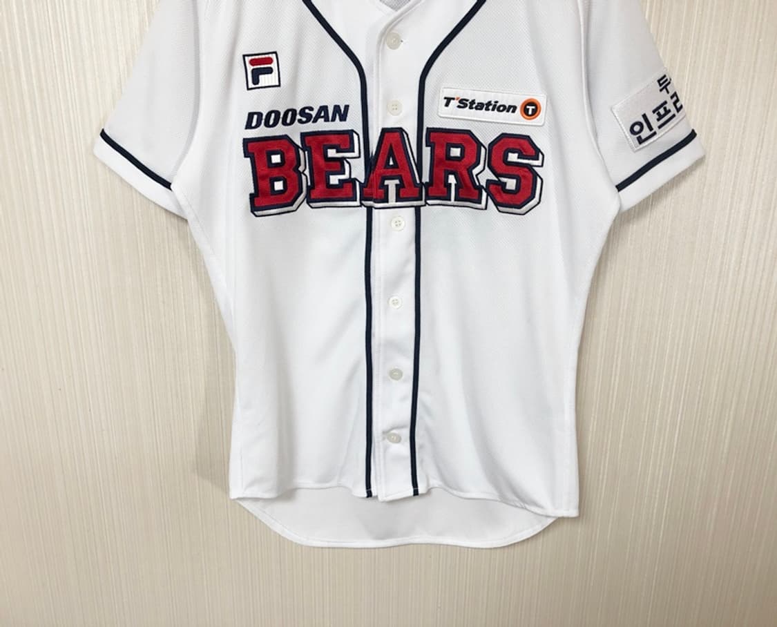 KBO 필라 두산베어스 어센틱 홈유니폼/져지 90 #37 박건우 상품이미지4