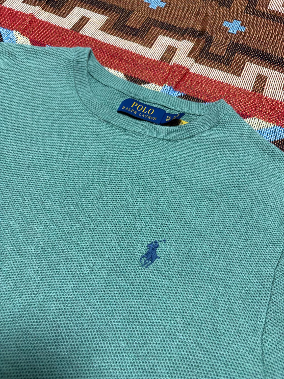 XS) 폴로 랄프로렌 코튼 니트 민트 상품이미지2