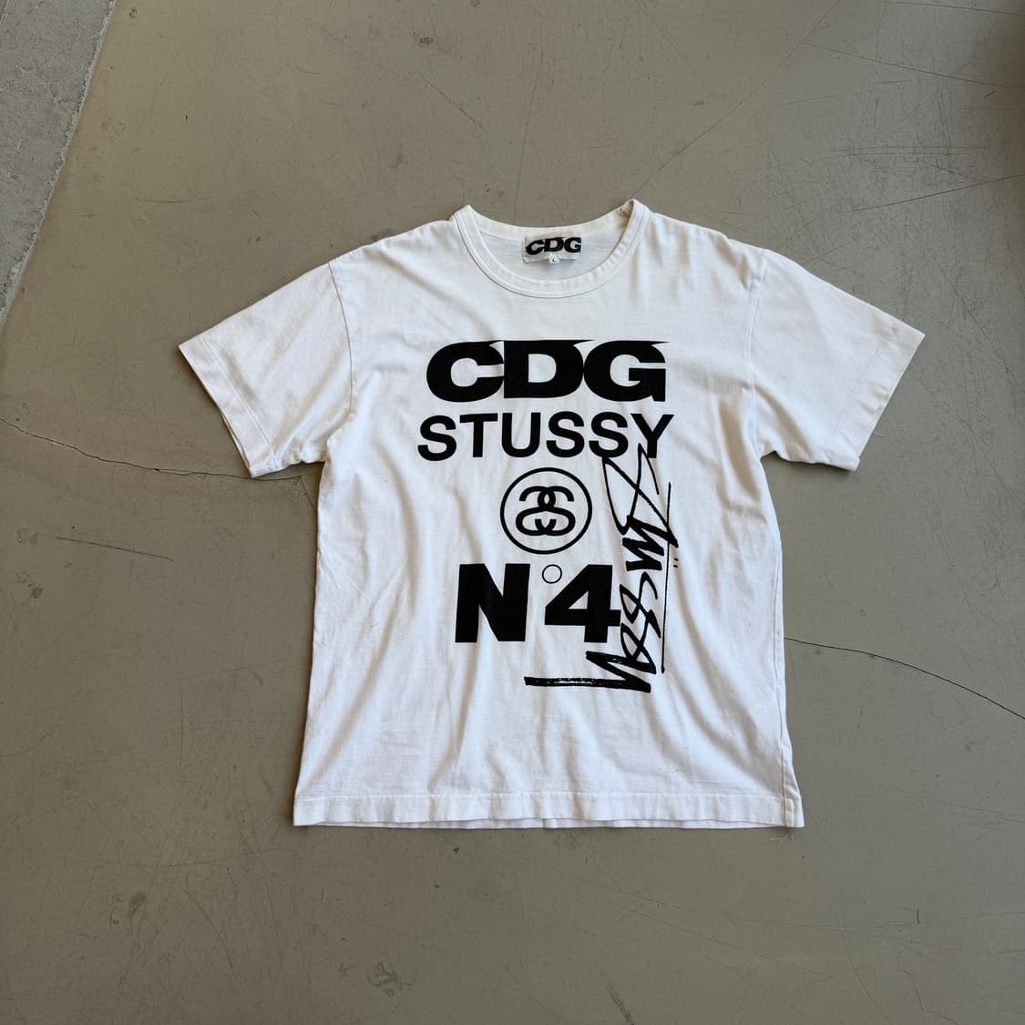 CDG x 스투시 하프 티셔츠 상품이미지2