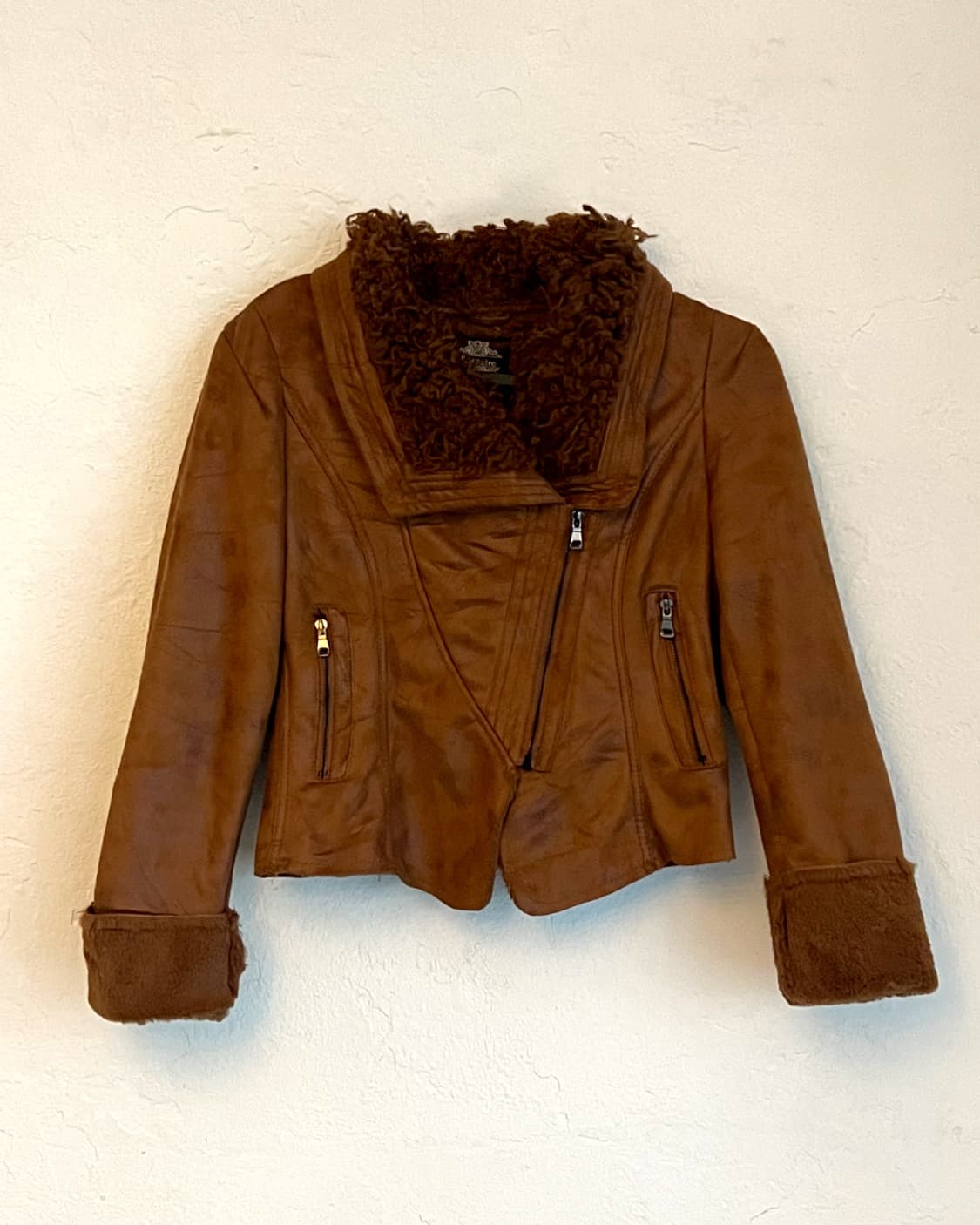 페이크 레더 무스탕 상품이미지1