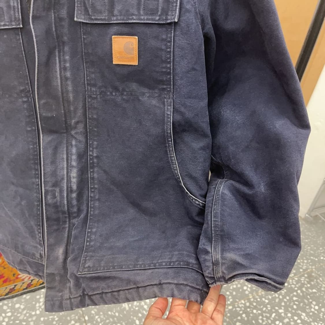 칼하트 C26 샌드스톤 디트로이트 누빔 워크 자켓 105 C06359 상품이미지7