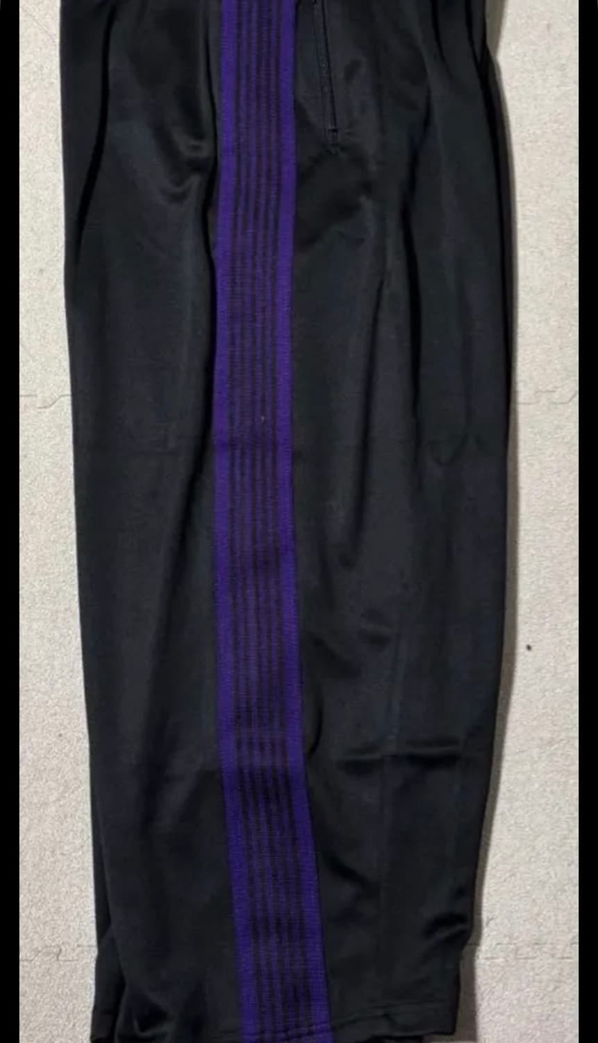 Needles 히자델 팬츠 블랙×퍼플 신품 상품이미지8