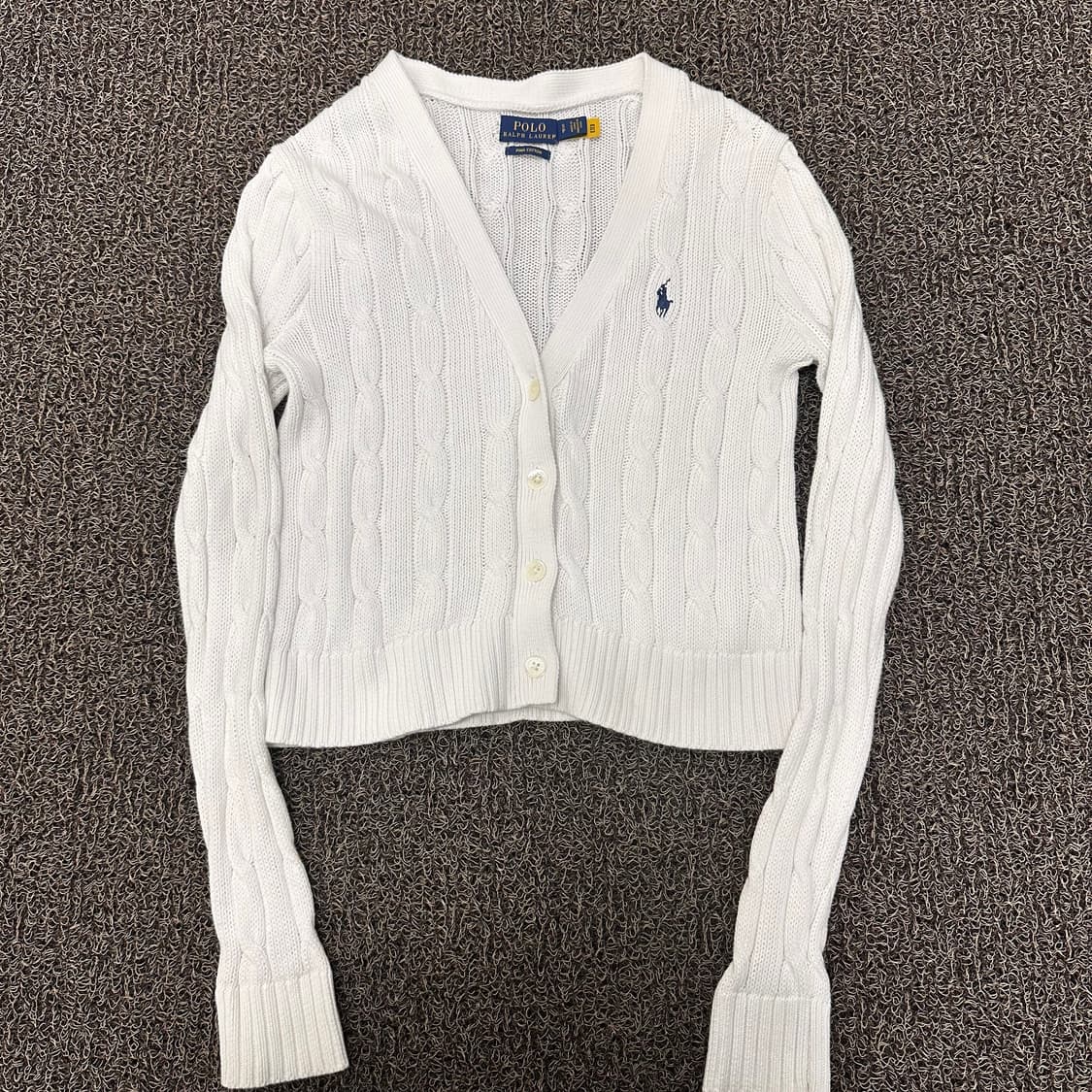 POLO 폴로 랄프로렌 신상 여성 가디건 화이트 S 상품이미지1