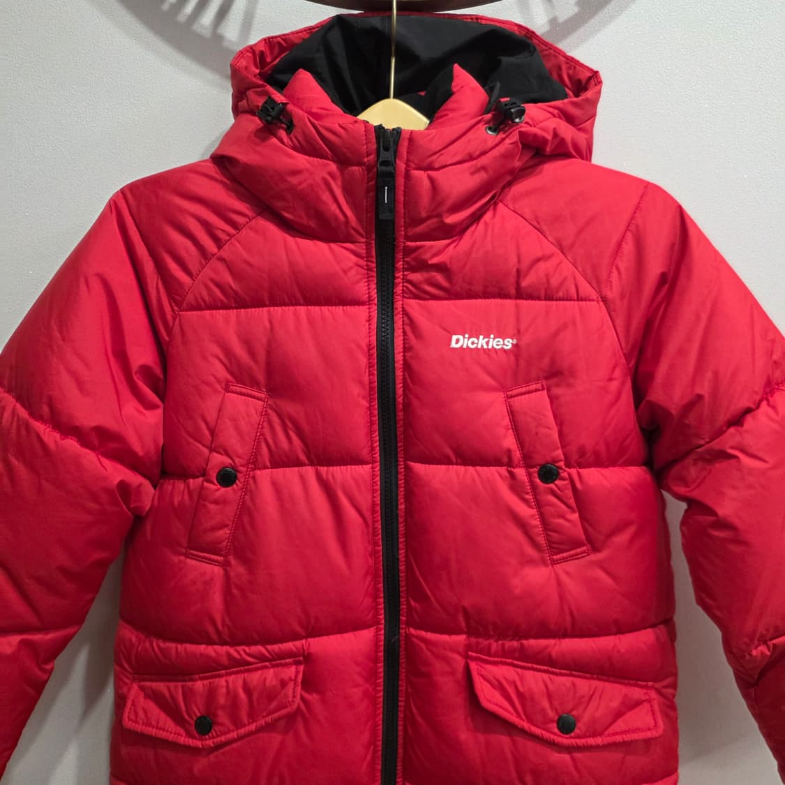 디키즈 레드 롱 패딩 점퍼 L(150) 상품이미지3