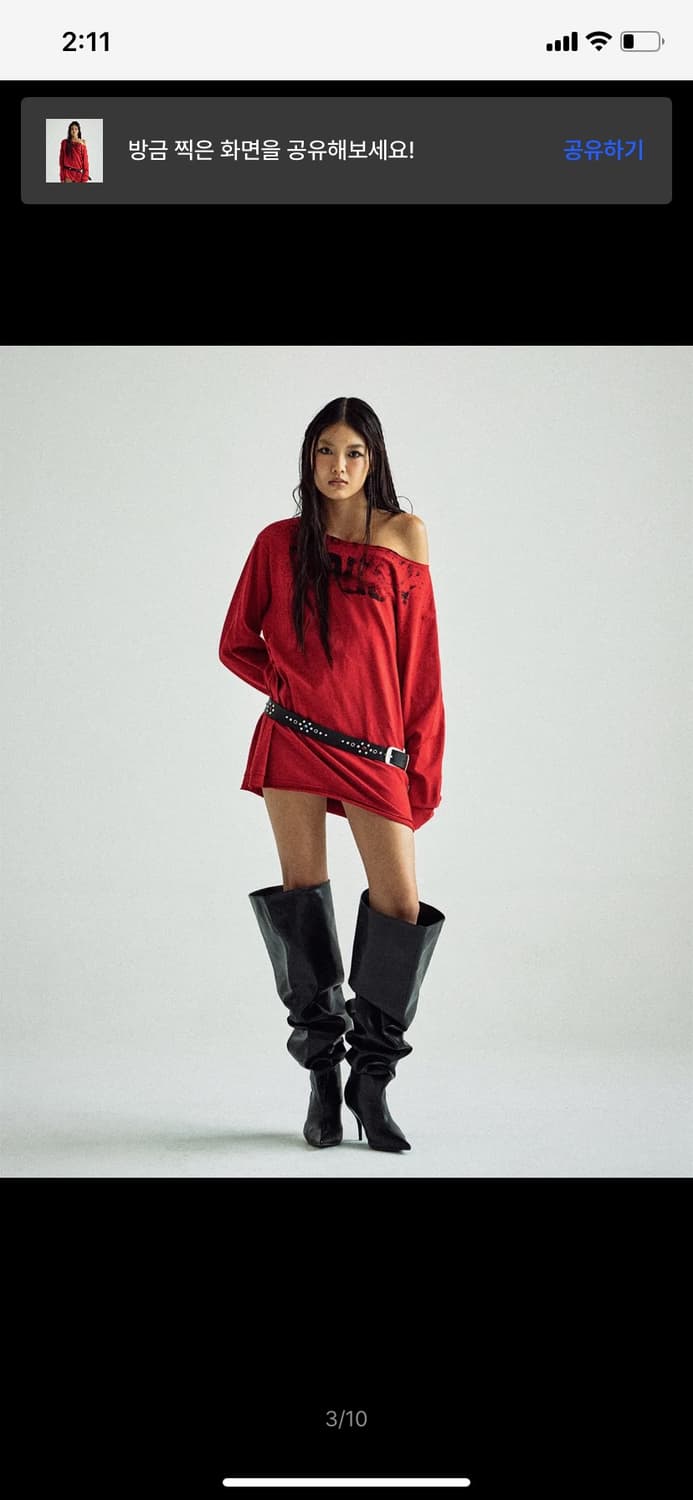 더바이닐하우스 LOOSE FIT UNBALANCE LS TEE(W) RE 상품이미지3