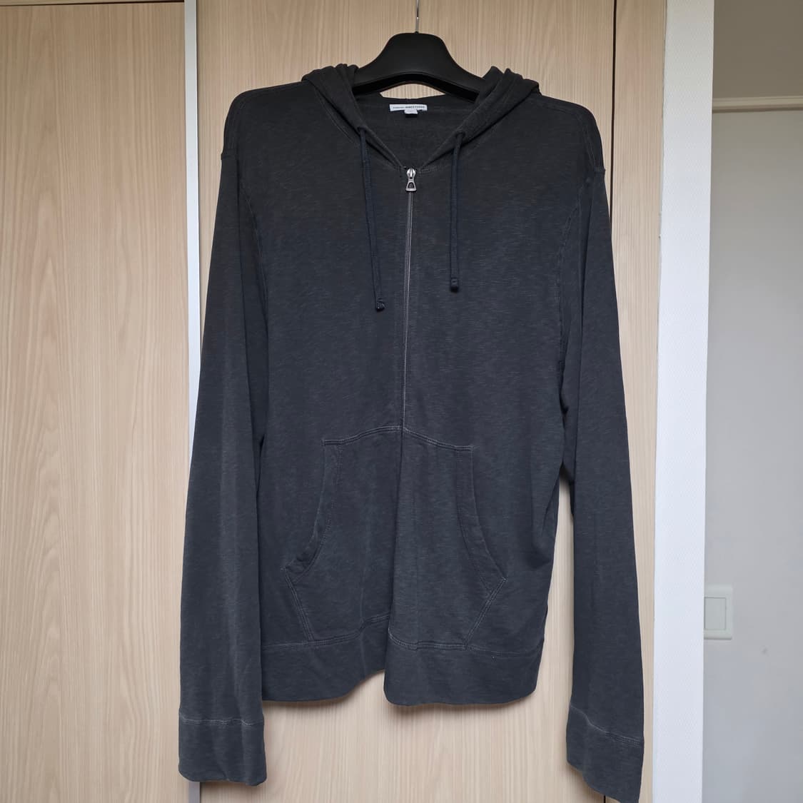 제임스 펄스(James Perse) 블랙,차콜 프렌치 테리 후드 집업4 상품이미지3