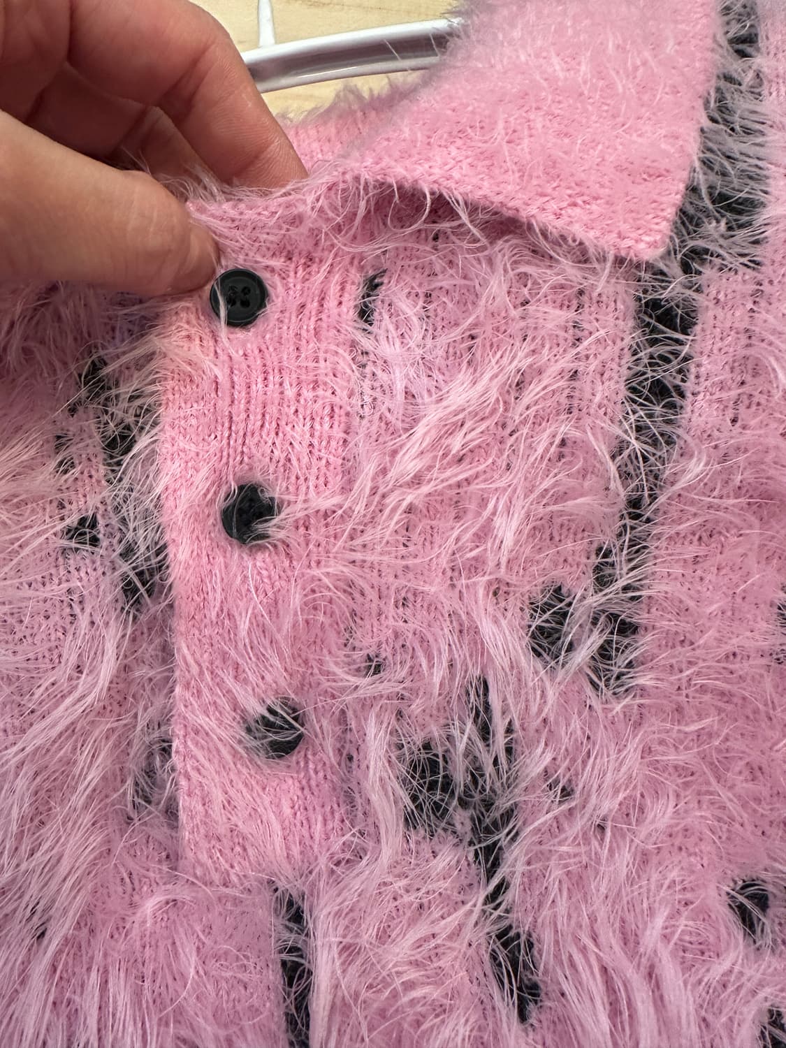 S) 자라 핑크 앙고라 스타일 니트 상품이미지4