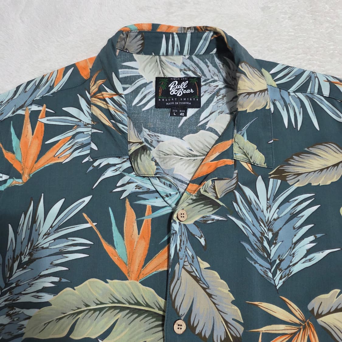 (L)폴앤베어 반팔 하와이안 셔츠  상품이미지2