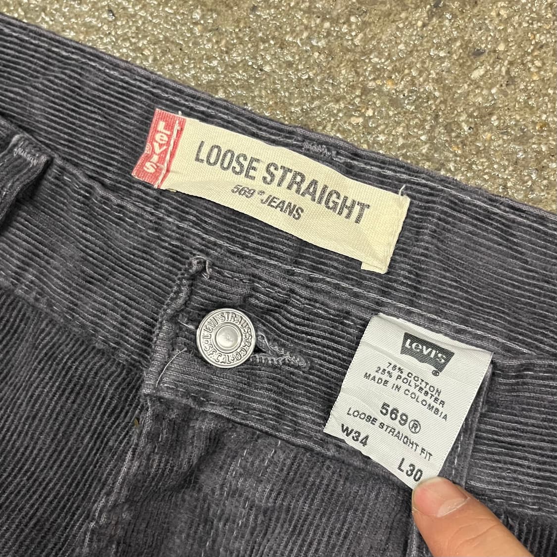 00s 리바이스569 코듀로이 팬츠 (34“) 상품이미지6
