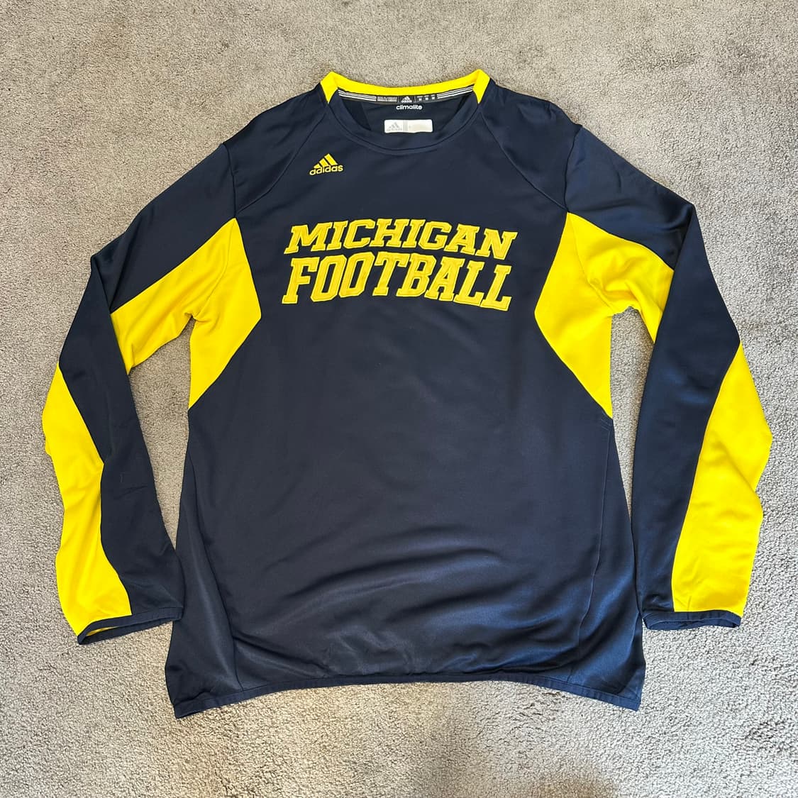 아디다스 클라이밋  울버린스 미시간 풋볼 저지M 상품이미지9