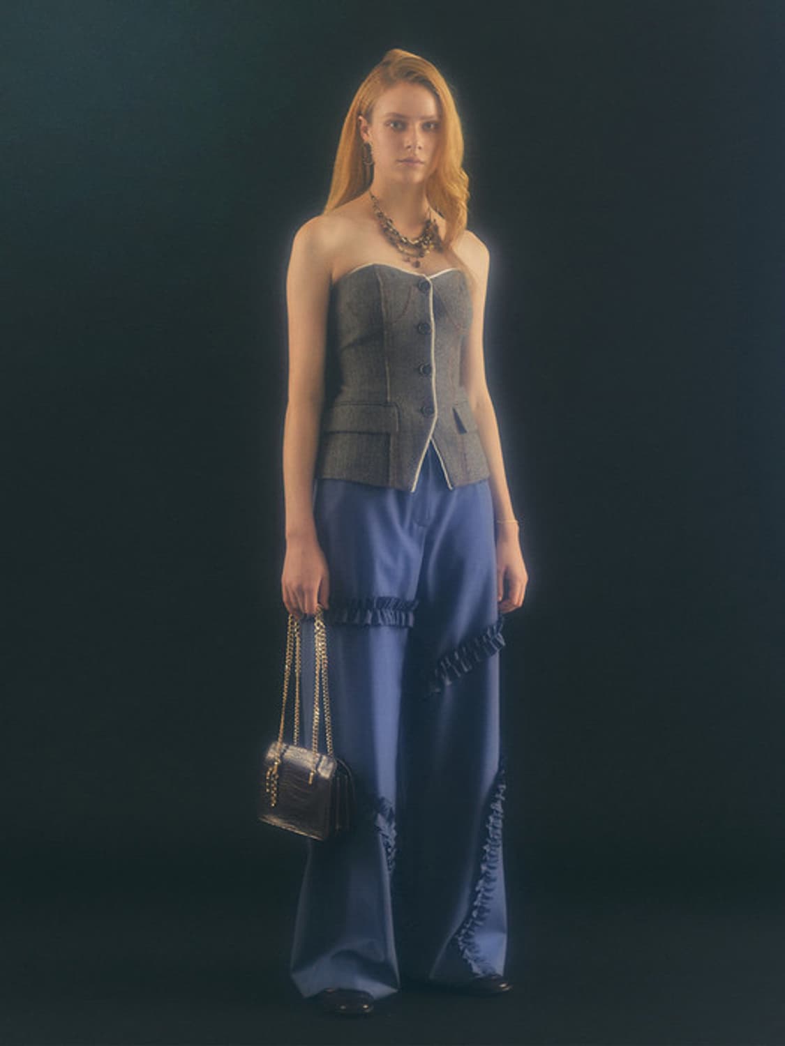 앤더슨벨 뷔스티에 KEILY HERRINGBONE BUISTIER 상품이미지3