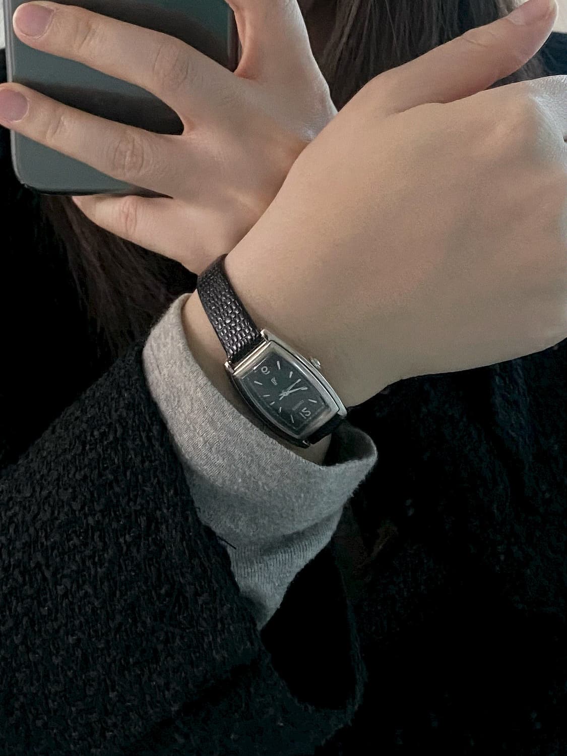 Seiko 세이코 lk 루키아 스퀘어 쿼츠 블랙 레이디스 상품이미지7