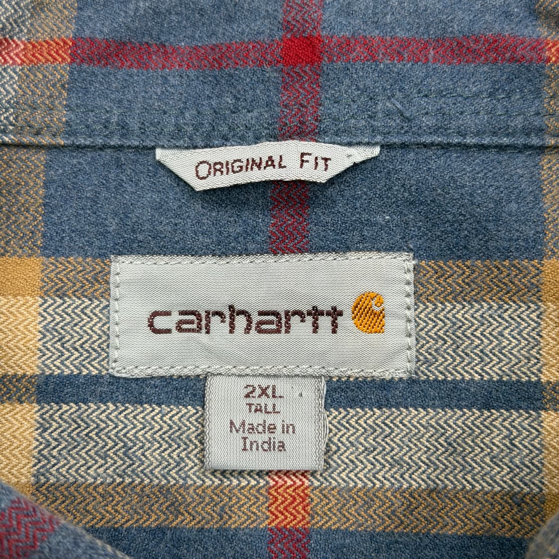 칼하트 빈티지 오리지널핏 플란넬 체크 셔츠 남방 2XL 상품이미지5