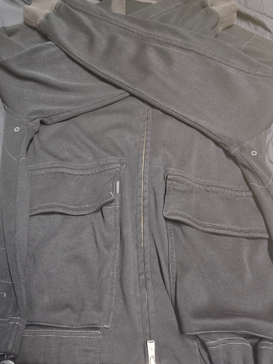 폴리테루 워시드 자켓 블랙 3사이즈 상품이미지6