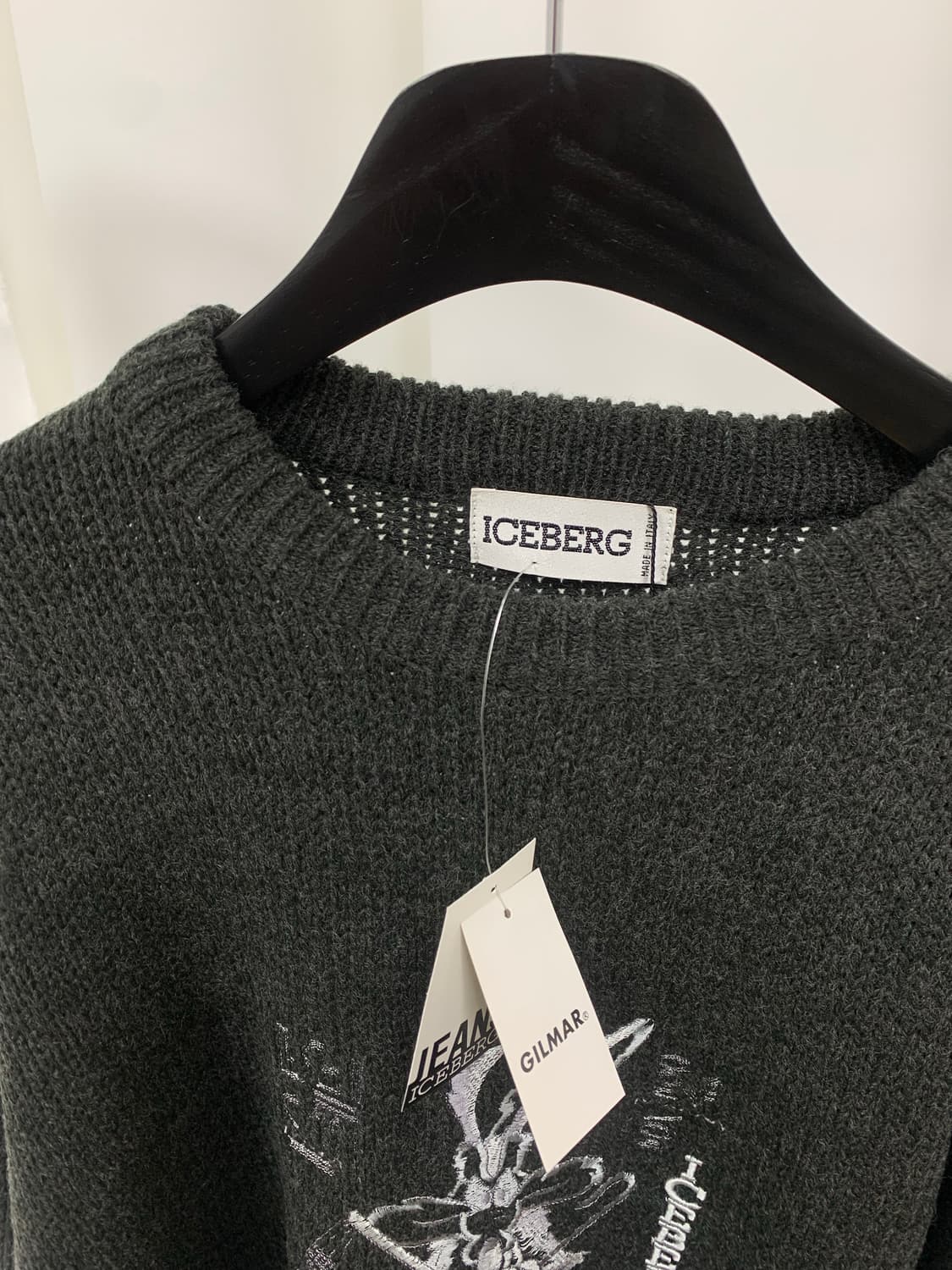 ICEBERG Rabbit Stitch Gray Knit 상품이미지3