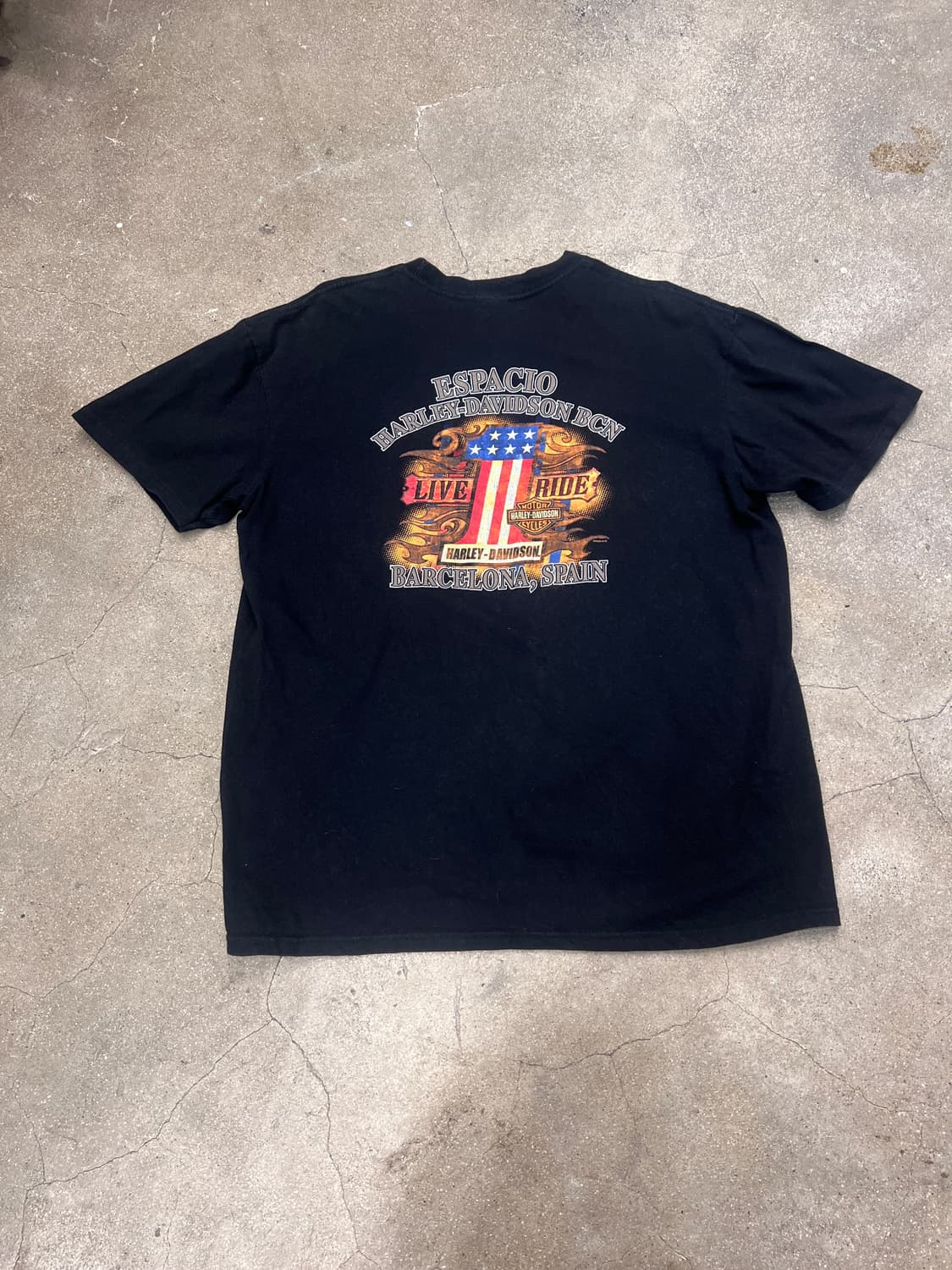 00’s 할리데이비슨 바르셀로나 반팔티 상품이미지2