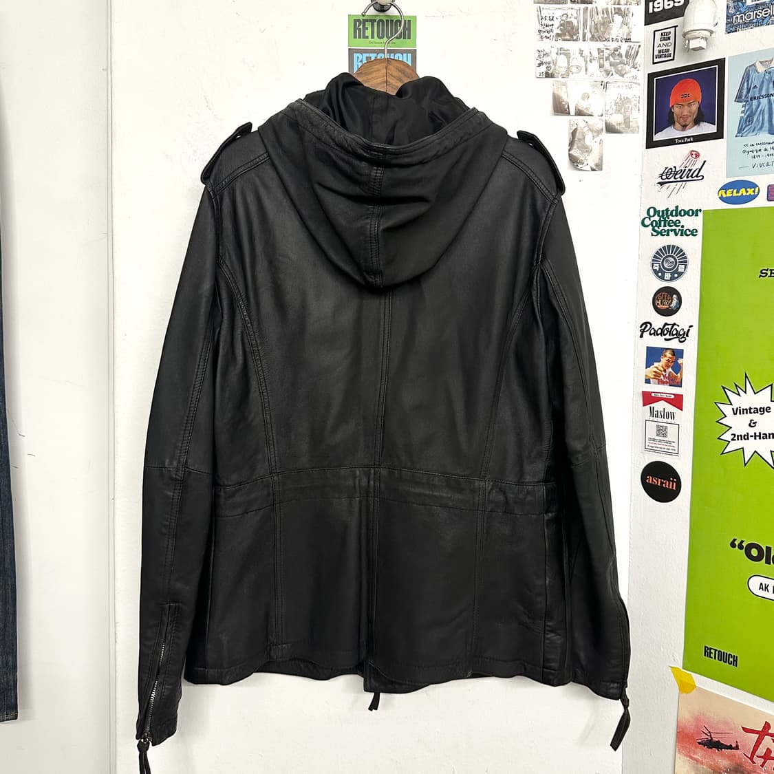 엠포리오 알마니 양가죽 후드 자켓 상품이미지10