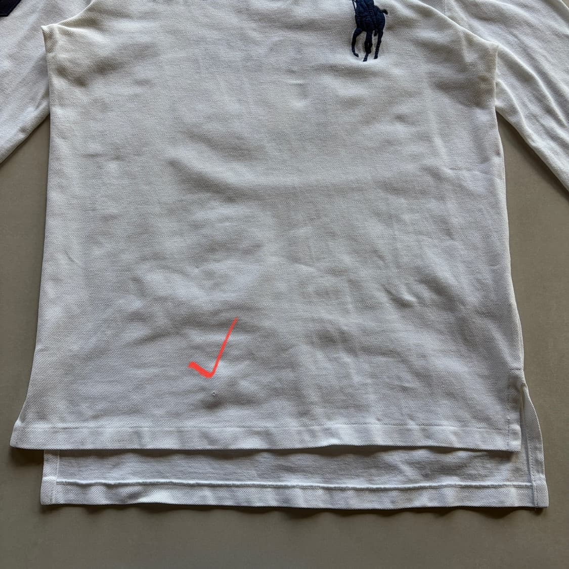 [M]폴로 랄프로렌 빅포니 프랑스 화이트 PK 롱슬리브 상품이미지6