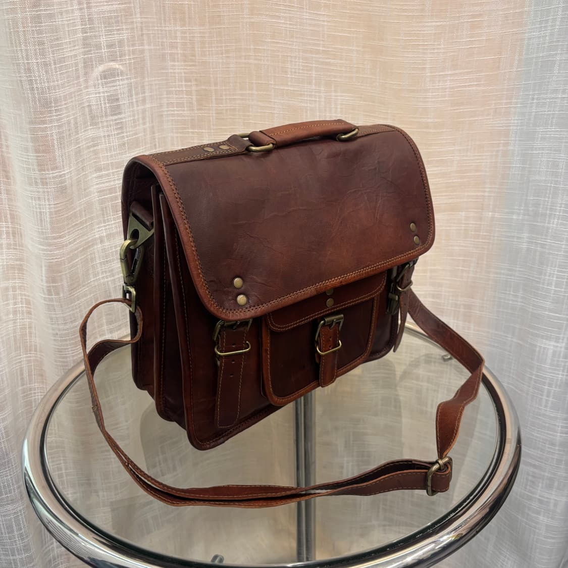 이테리 통가죽 사첼 숄더 토트백      상품이미지3