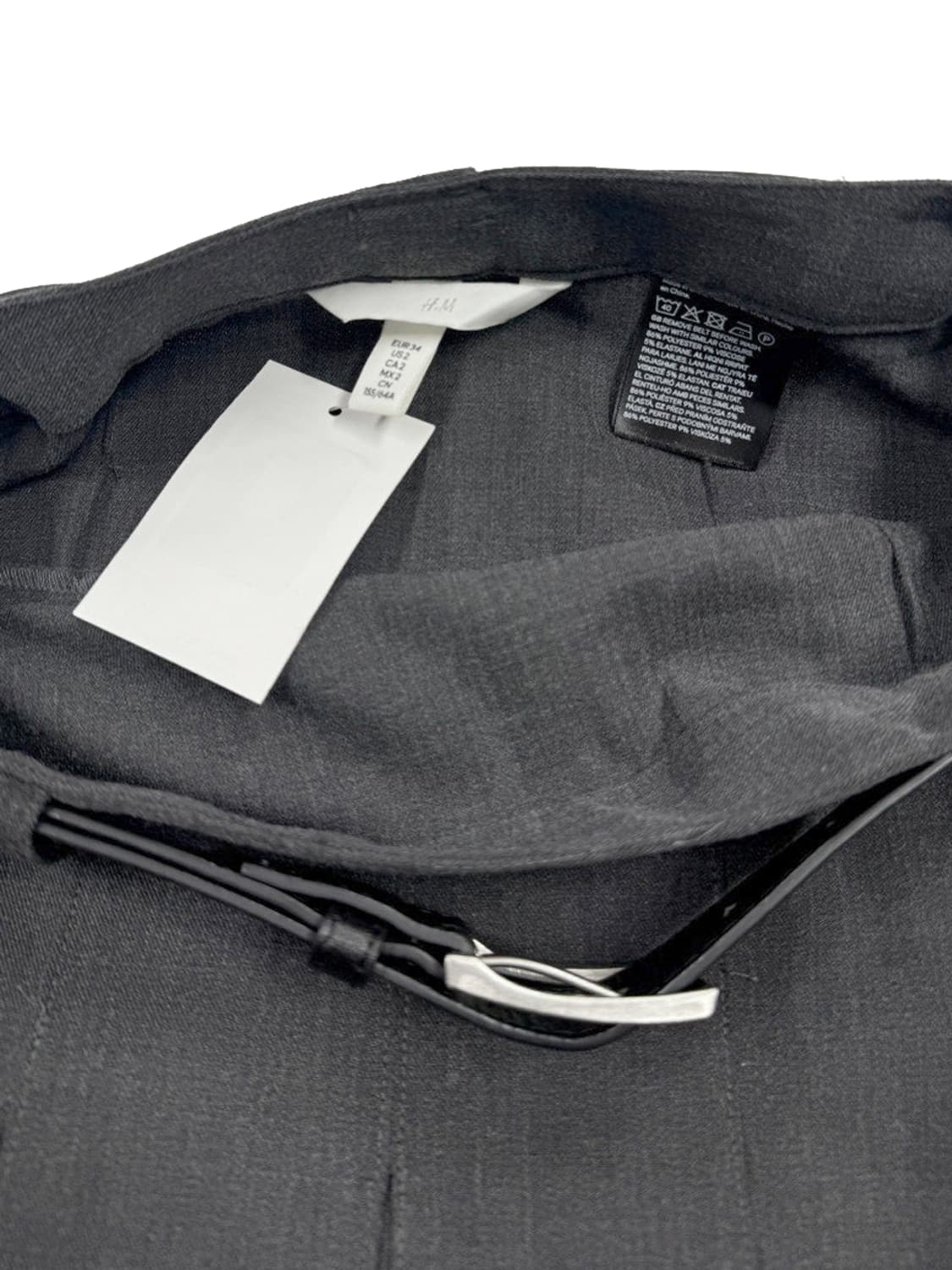 빈티지 그레이 플리츠 롱 스커트 상품이미지3