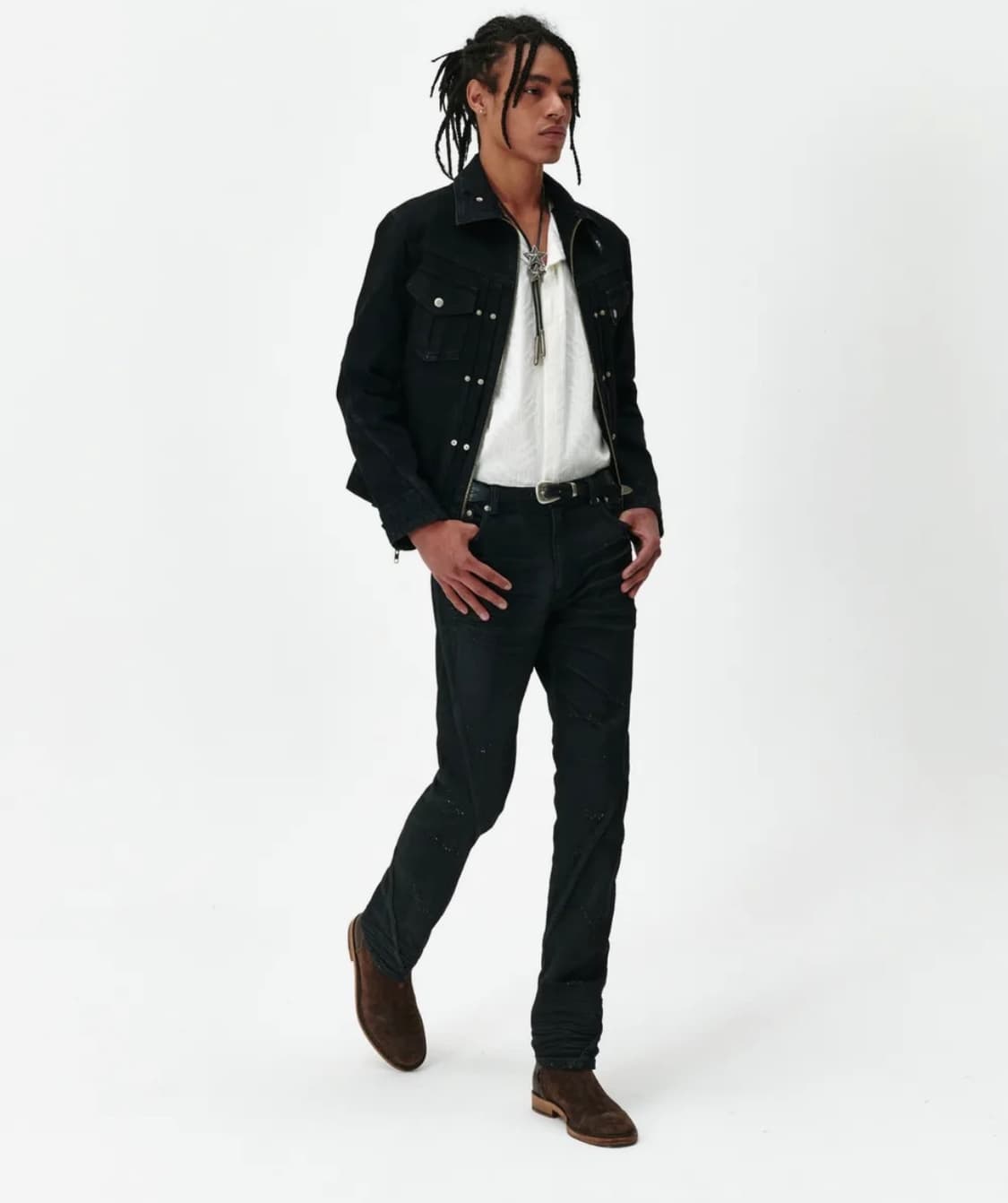 넥스트도어립스 DISTRESSED JEAN BLACK 상품이미지1