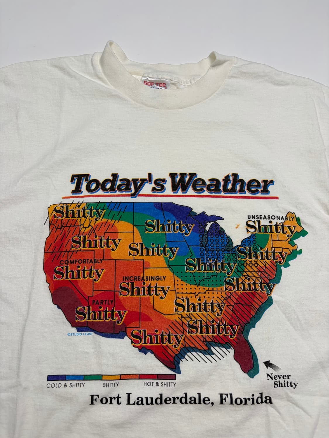 90s Today's Weather Tee (white) 상품이미지5