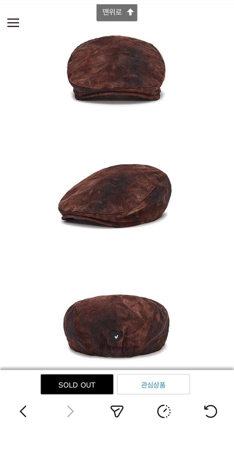 어썸니즈 CLASSIC HUNTING CAP_SUEDE CHOCO 상품이미지3