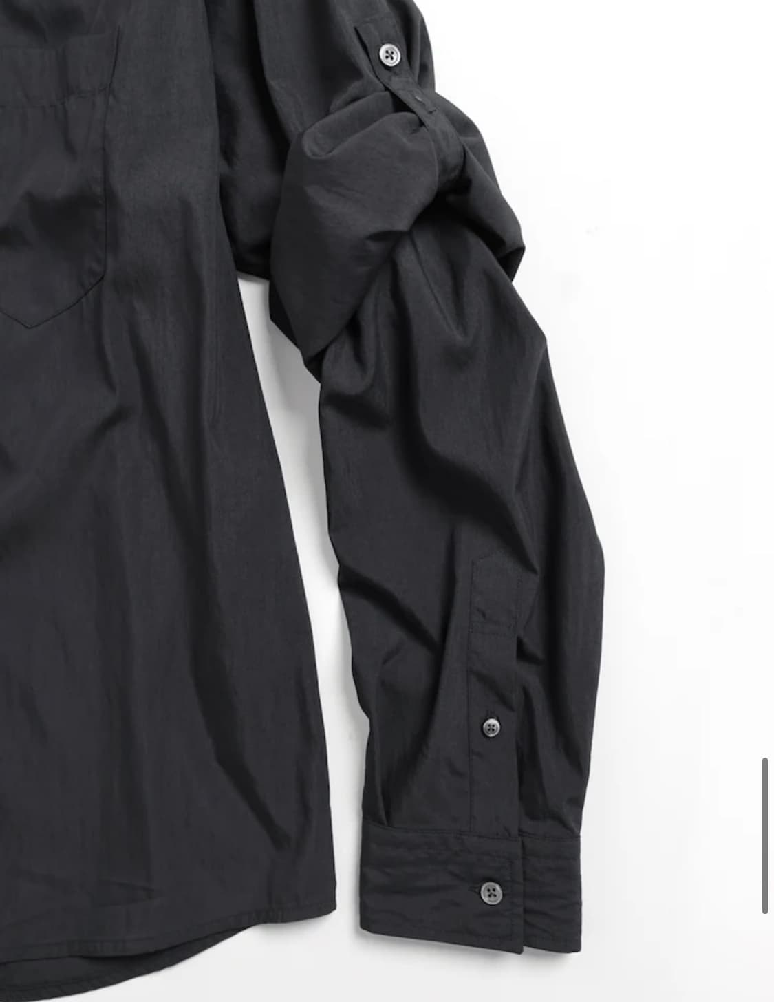 [새상품] 해칭룸 더블 슬리브 셔츠 차콜 3(L), 4(XL) 상품이미지3