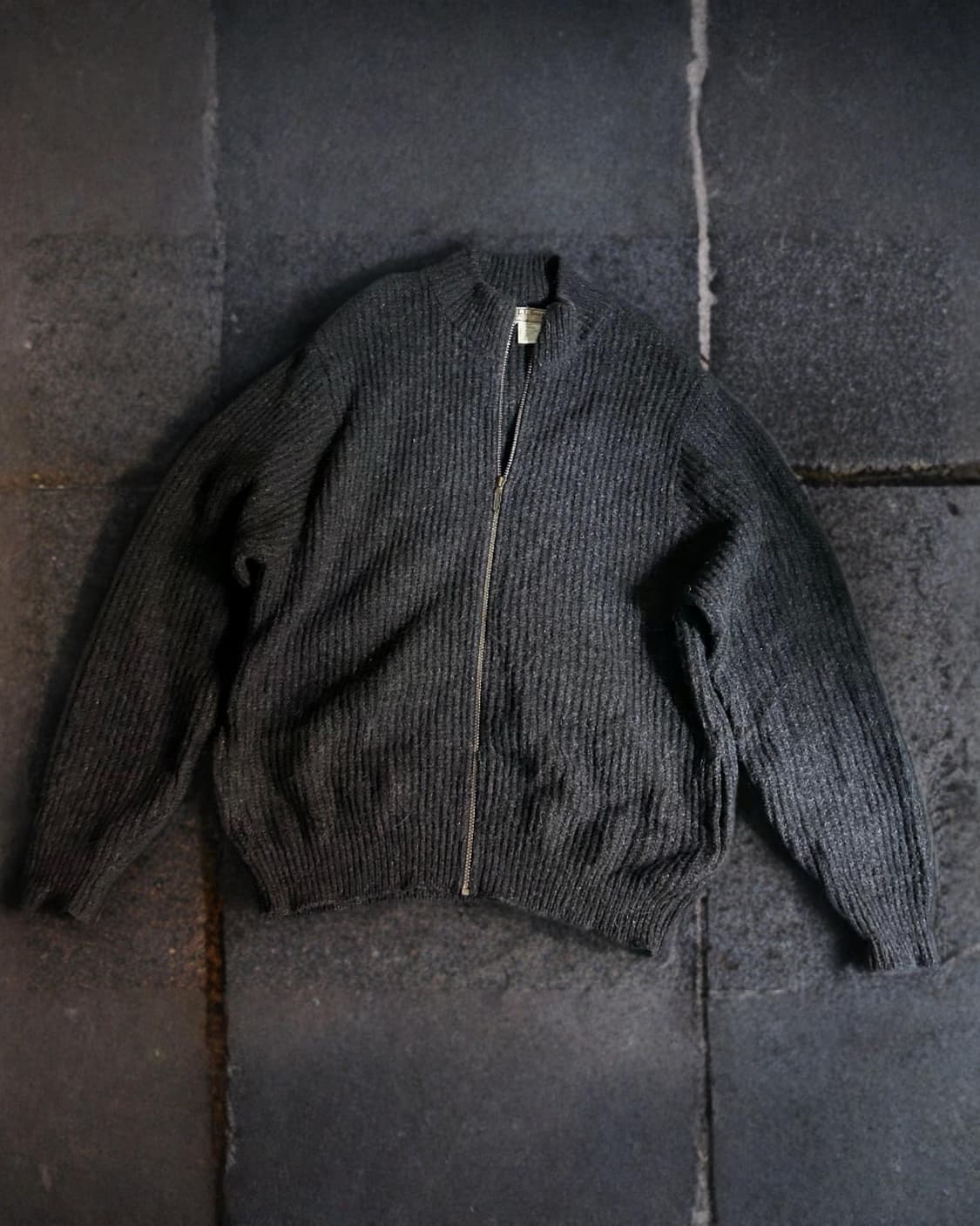 8~90s 엘엘빈 알파카 울 블랜드 풀 집업 스웨터 Made in USA 상품이미지1