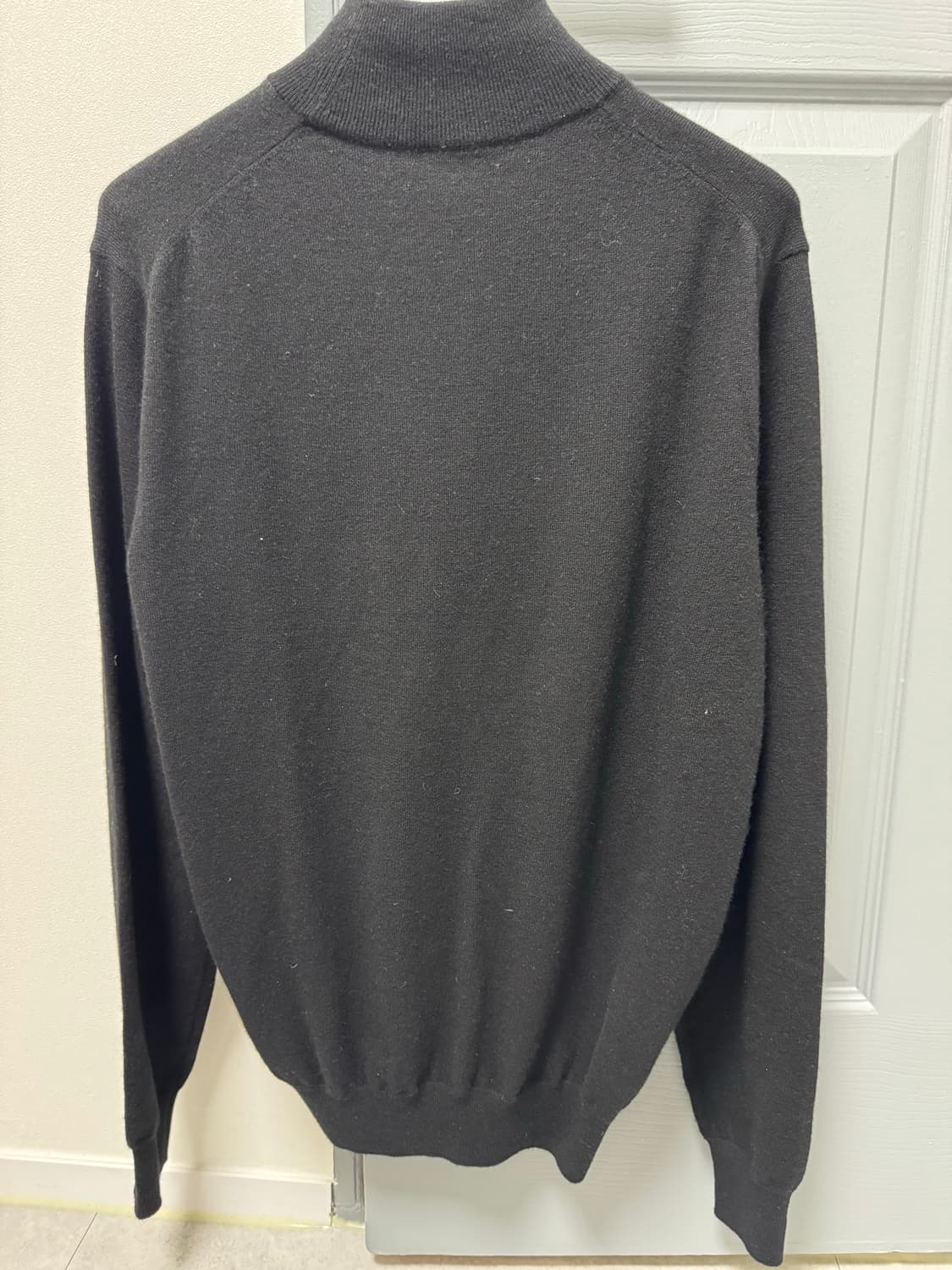 일괄판매 베르노 verno 블랙 베이지 모크넥 니트 매너그램 폴로니트 상품이미지6