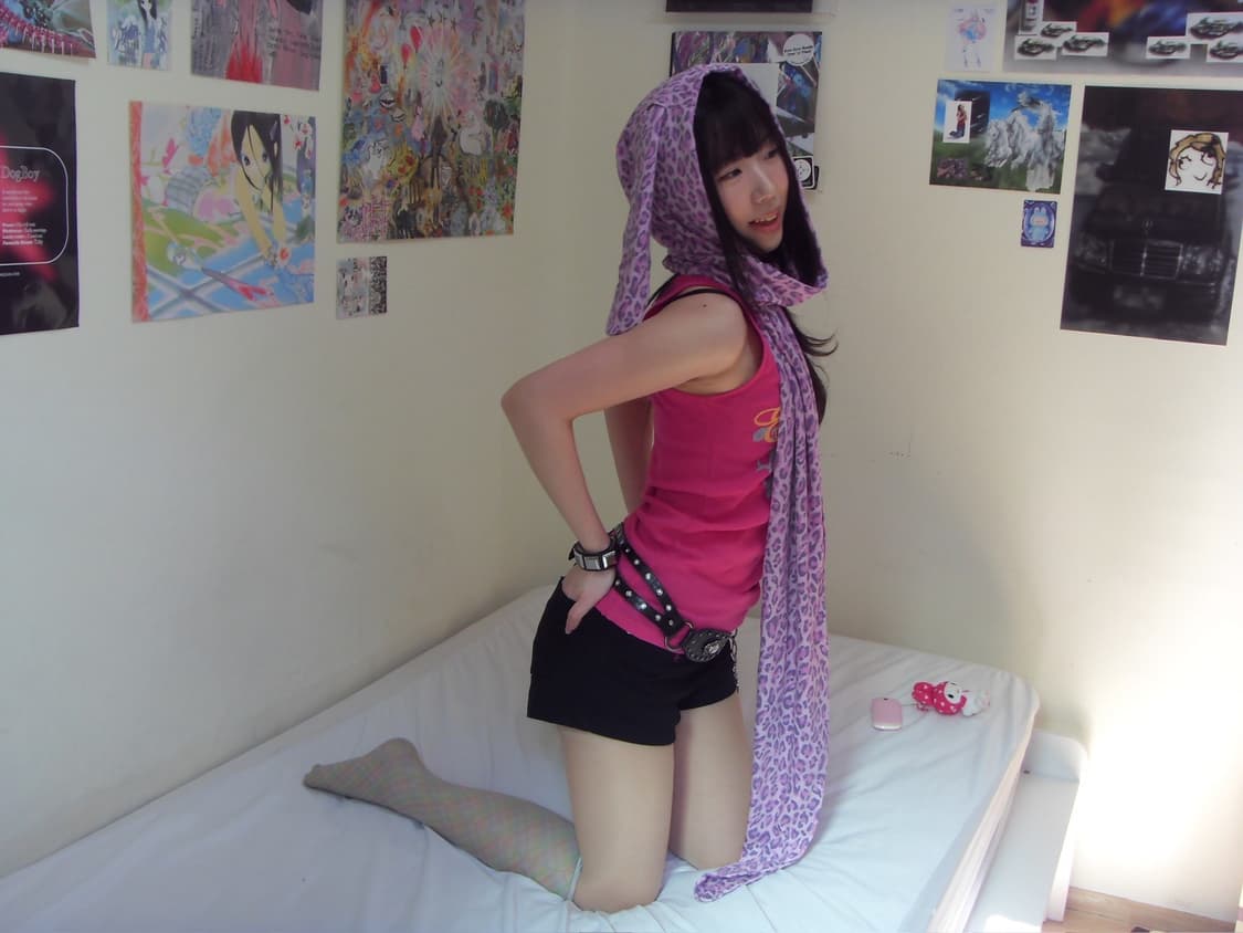 Bunny hoodie scarf (pink) 상품이미지5