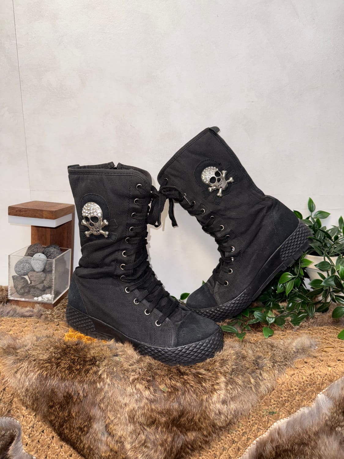 H.B.L HUALEI BALA Skull knee high boots  상품이미지1