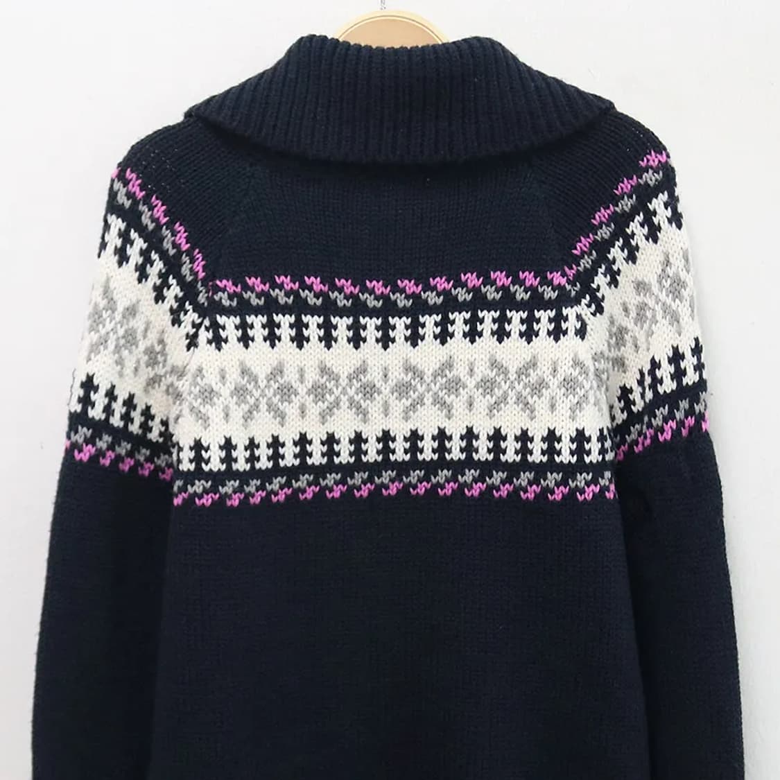 PBI 눈꽃 터틀넥 니트 가디건 60408 상품이미지7