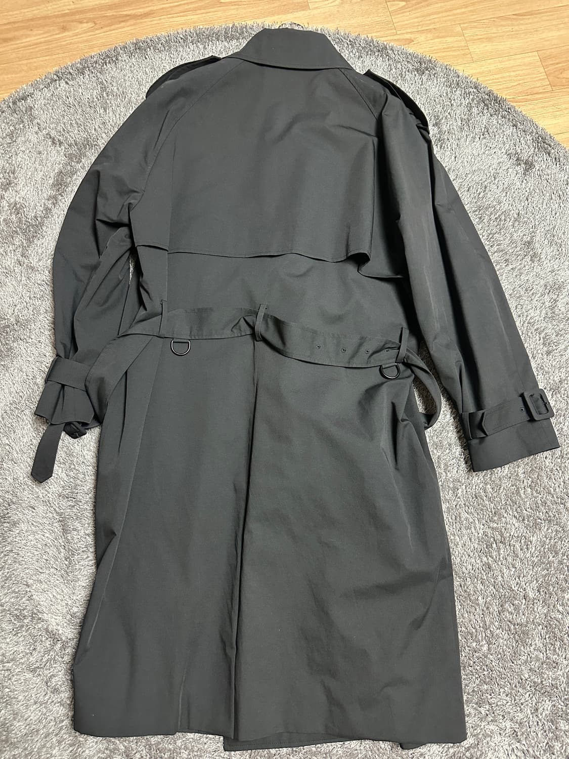 시스템옴므 트렌치코트 블랙 95 사이즈 상품이미지2