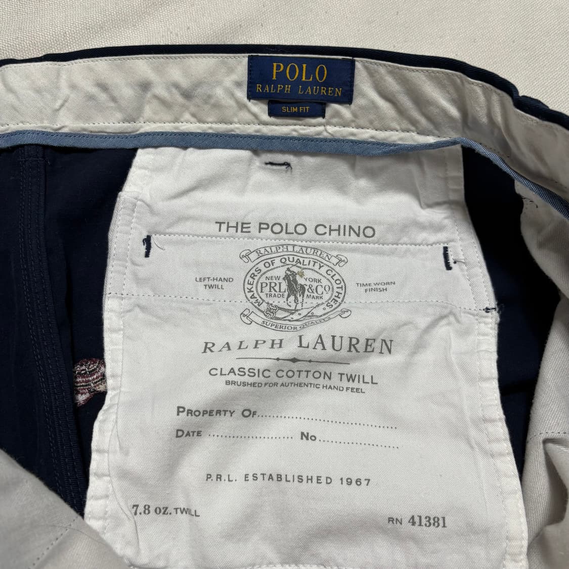 36 폴로랄프로렌 자수 슬림핏 치노 팬츠  상품이미지4