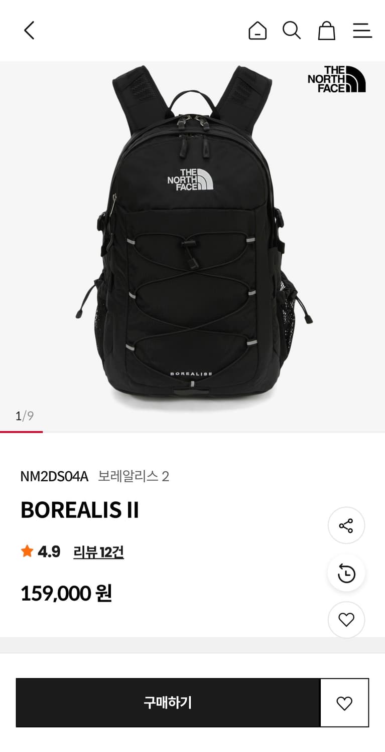 노스페이스 보레알리스2 팝니다 상품이미지1