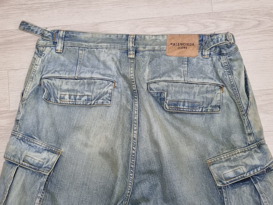 발렌시아가 재패니즈 컨버터블 데님 카고 연청 M 상품이미지5