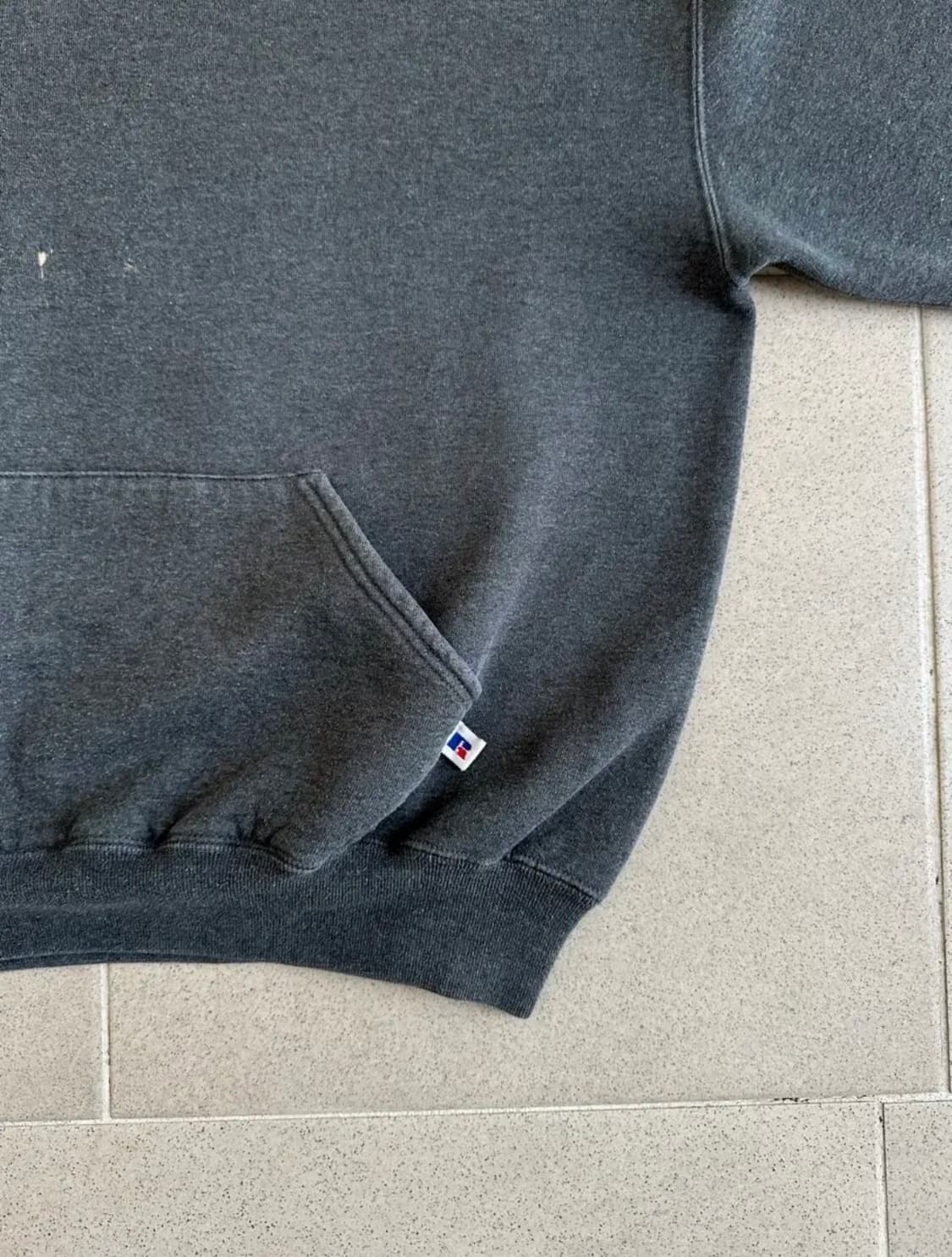 90s 빈티지 러셀 후드 다크그레이 XL USA 상품이미지3