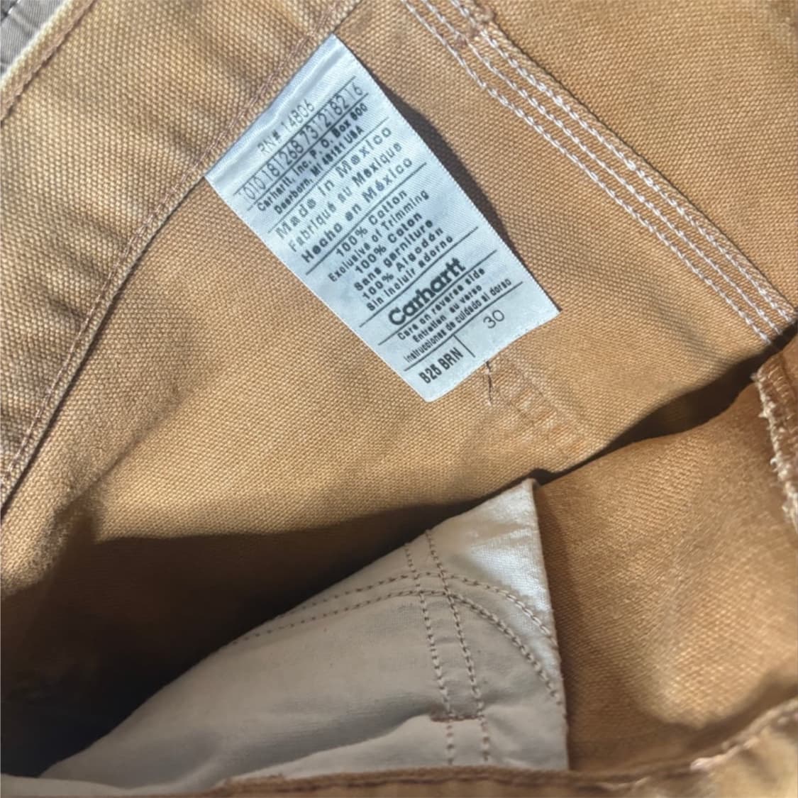 (30) 칼하트 반바지 빈티지 B25 BRN 상품이미지3