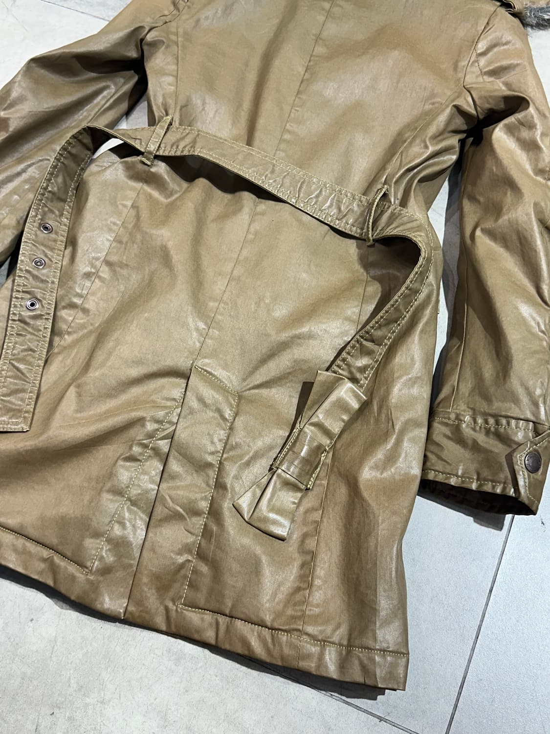00s diesel Dress & impress 아카이브 퍼 패딩 코트 상품이미지9