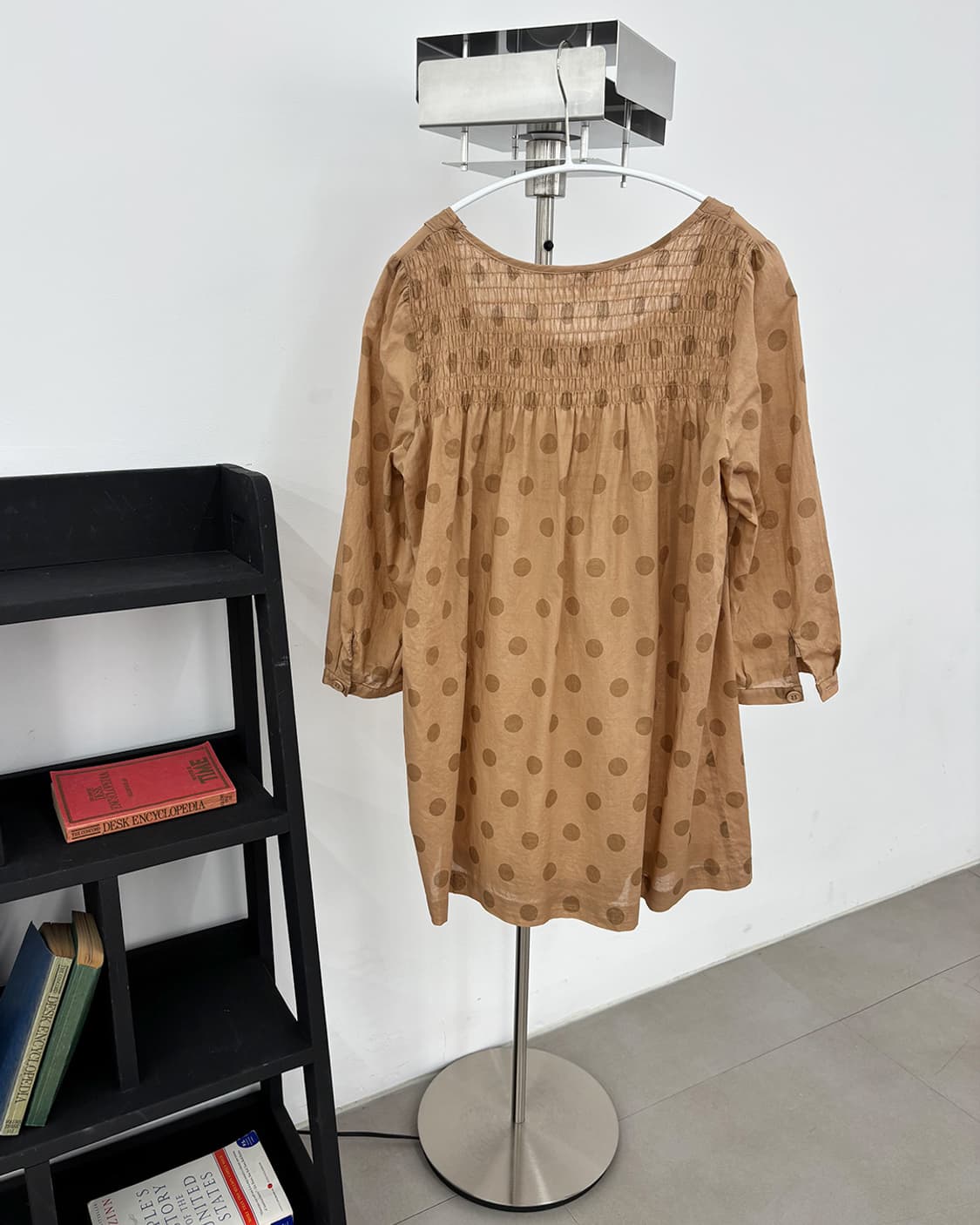 SONIA RYKIEL ash apricot dot blouse 상품이미지6