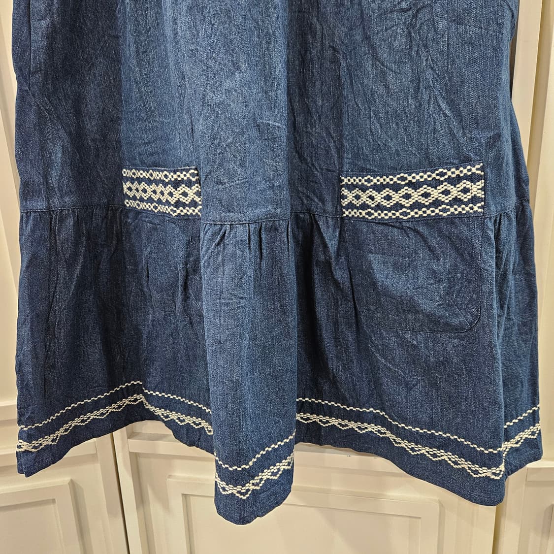 navy natural 데님 원피스 상품이미지4