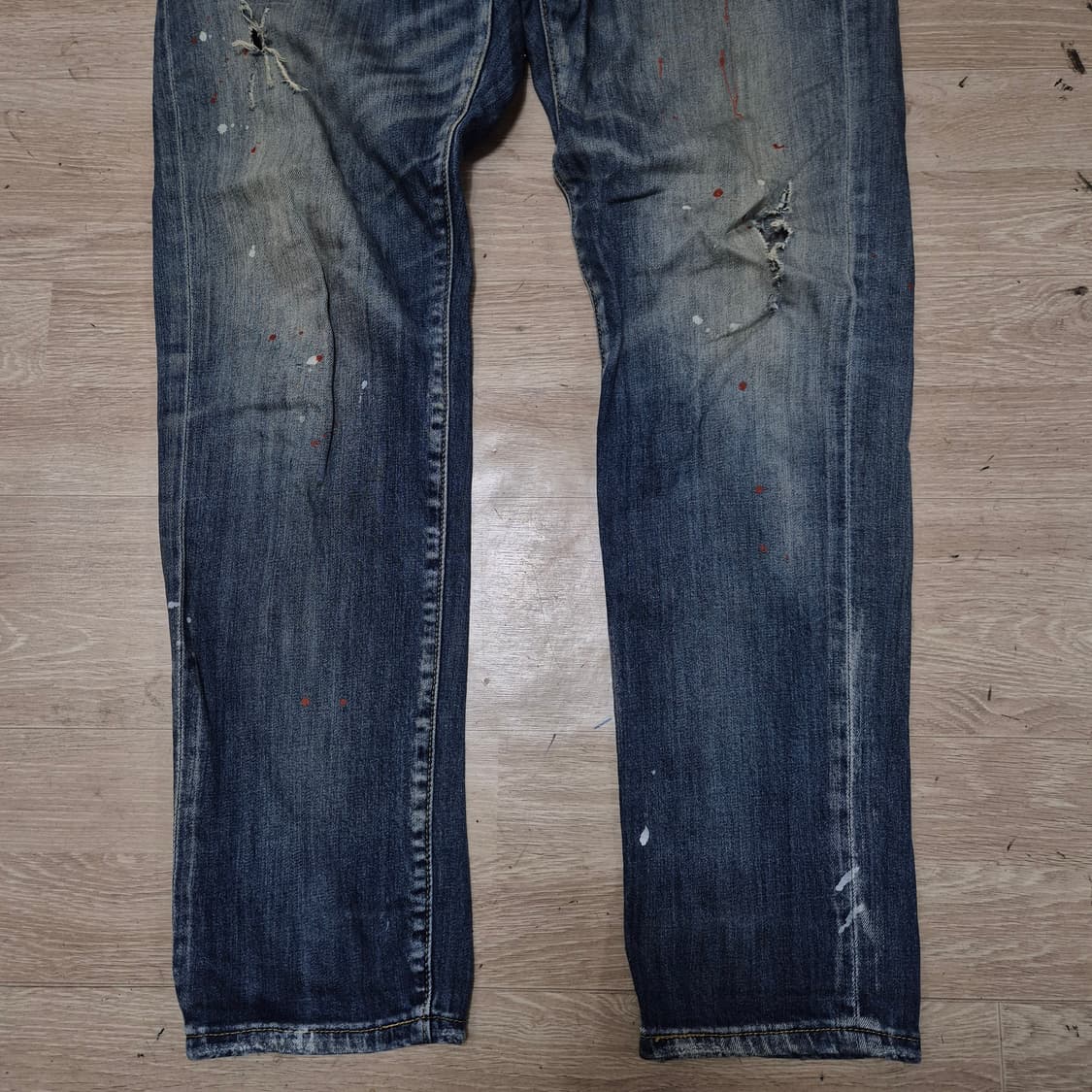 디스퀘어드2 데미지 워싱 데님 팬츠 청바지 (46) 상품이미지3