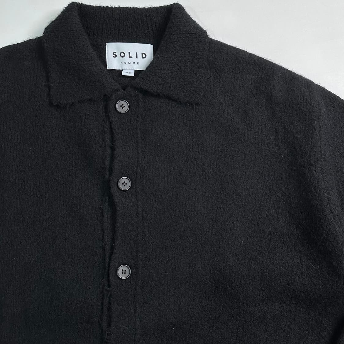 솔리드옴므 24시즌 울 카라 가디건 상품이미지3