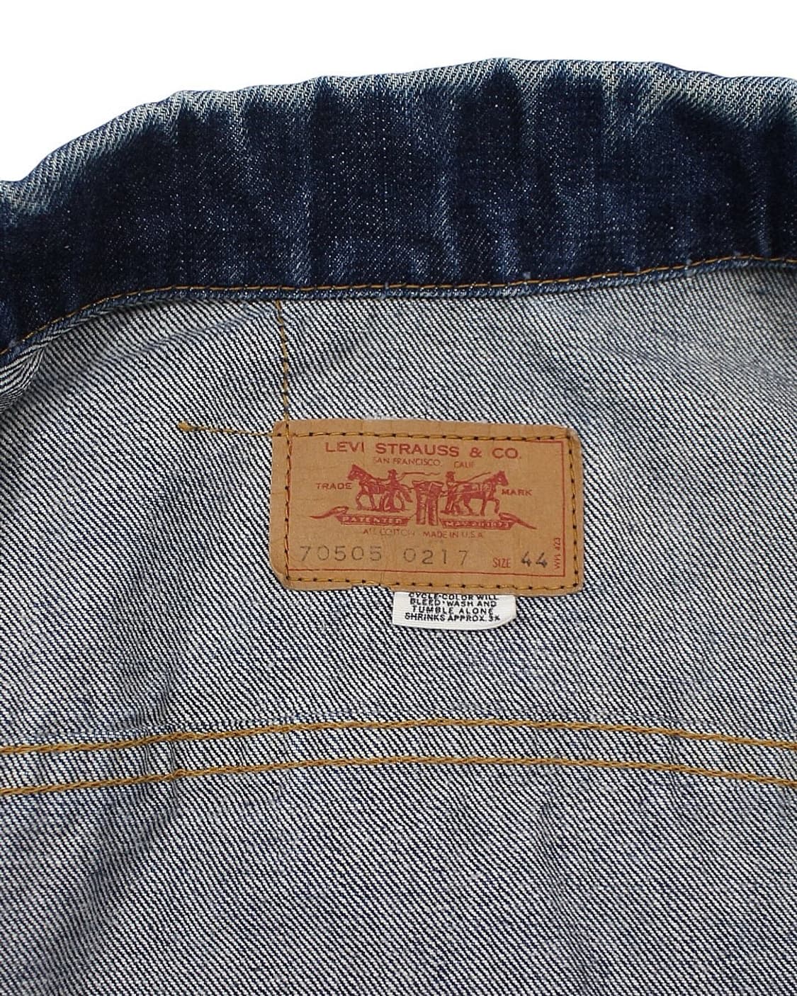 1970s USA 리바이스 70505-0217 데님 자켓 빈티지 미국제 상품이미지5