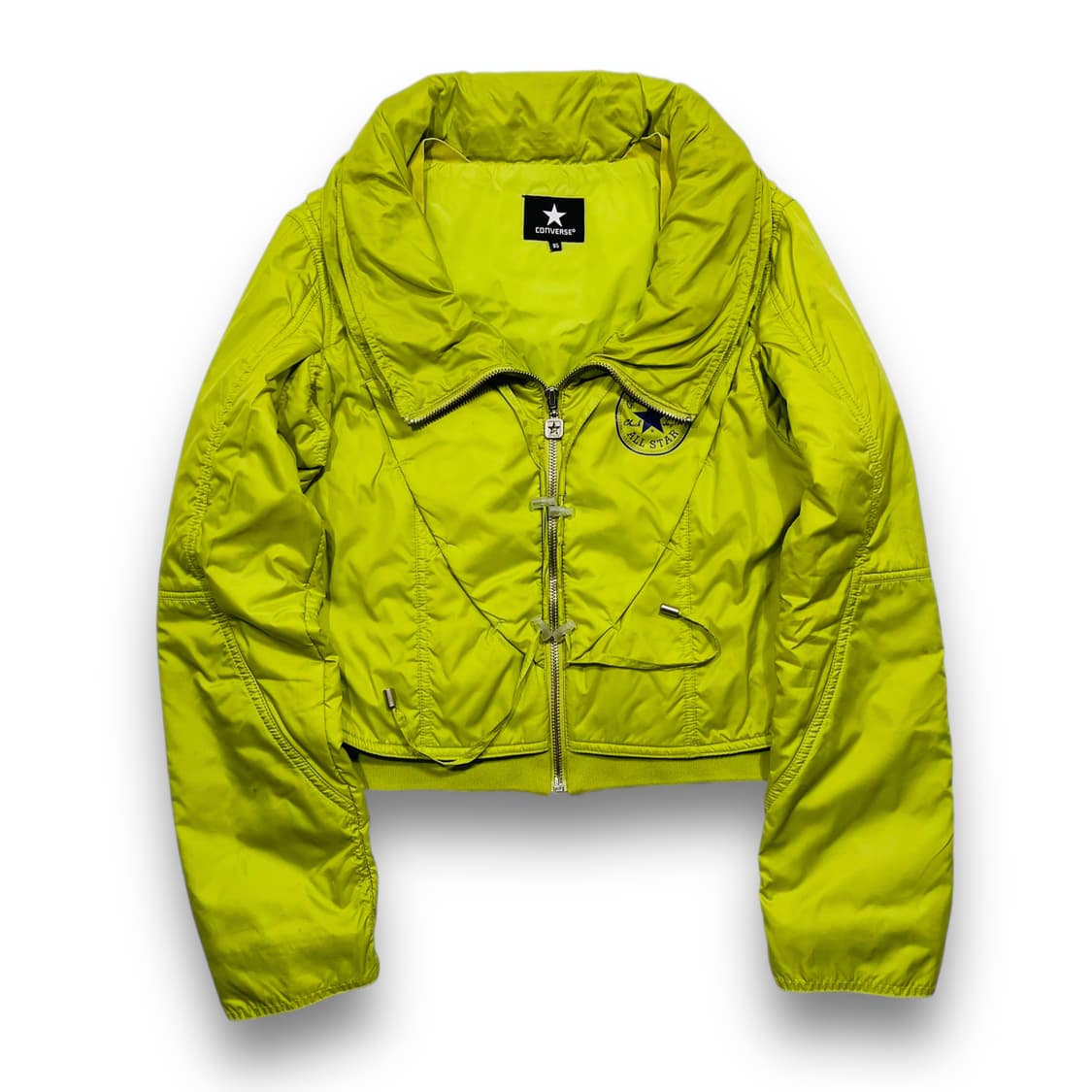 컨버스 y2k 하이틴 본디지 크롭 패디드 자켓 상품이미지3