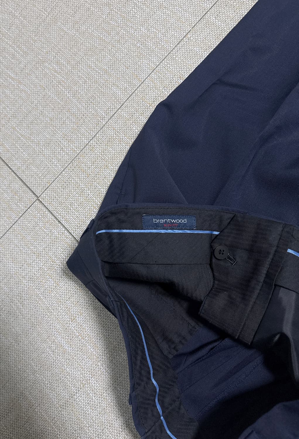 코오롱 브렌우드 정장 수트 셋업 네이비 (100/82) 상품이미지4