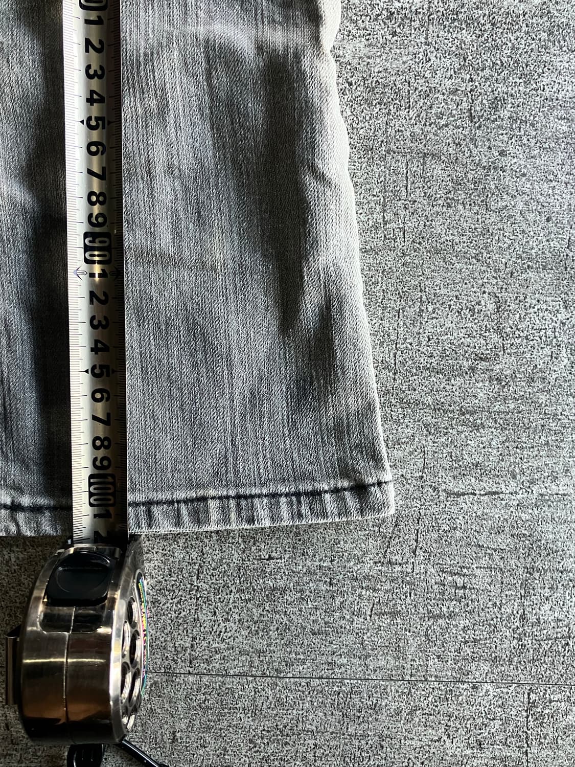 일본빈티지 Sccu 핀터깔y2k 보헤미안 데님 부츠컷팬츠 그레이 상품이미지3