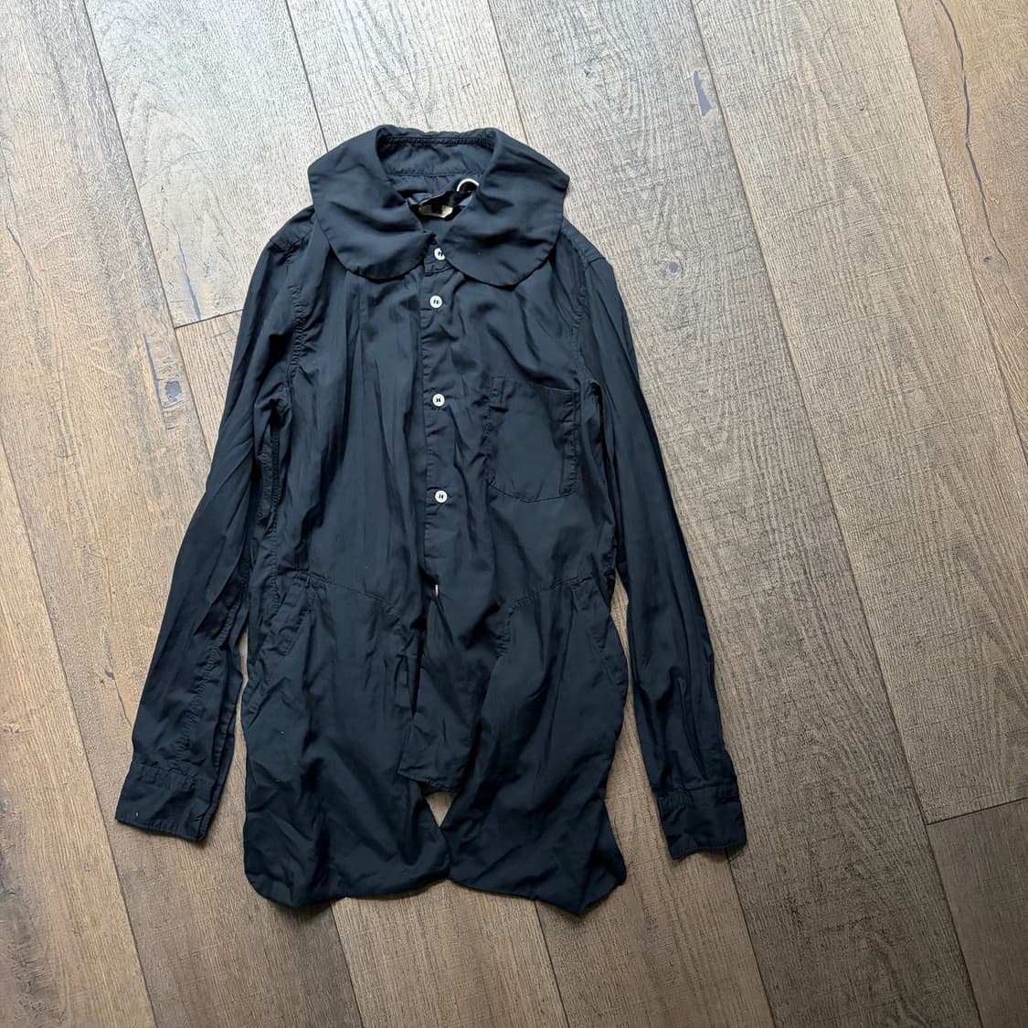 Pocket Transformed Big Collar Blouse 상품이미지5